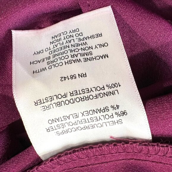 Donna Morgan Shift Swing Dress Purple Fuchsia Size 0 NWOT - Picture 9 of 11